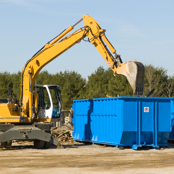 are there any restrictions on where a residential dumpster can be placed in Dodson LA